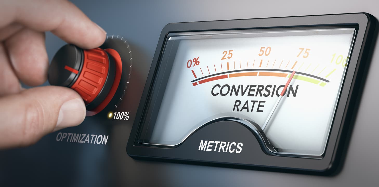 A representation of a sales tool illustrates the process of optimizing efforts to close more deals. 